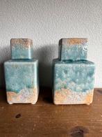 2 mooie blok vaasjes ( Brynxz ), Overige kleuren, Aardewerk of Porselein, Ophalen of Verzenden, Zo goed als nieuw
