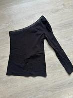 One shoulder top, Ophalen of Verzenden, Zo goed als nieuw, Maat 38/40 (M), Zwart