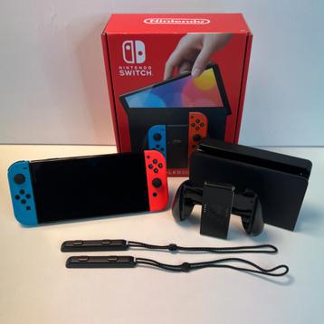 Nintendo Switch OLED 64GB Rood\Blauw | Zeer Nette Staat beschikbaar voor biedingen