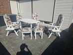 Hartman  tuinset compleet 16 delig, Tuin en Terras, Ophalen, Kunststof, 6 zitplaatsen, Zo goed als nieuw