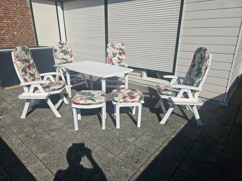 Hartman  tuinset compleet 16 delig, Tuin en Terras, Tuinsets en Loungesets, Zo goed als nieuw, Tuinset, Kunststof, 6 zitplaatsen