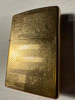 Vintage Gouden Zippo Aansteker, Ophalen of Verzenden, Gebruikt, Aansteker