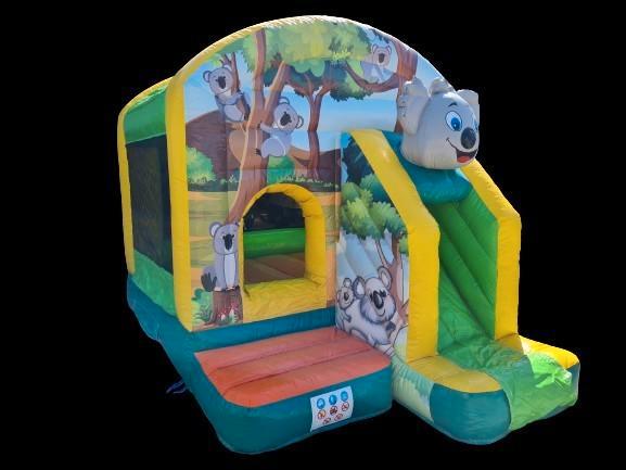 Te koop mooi nieuw springkussen koala 3,9 x 2,8 meter, Hobby en Vrije tijd, Feestartikelen | Verhuur, Nieuw, Verjaardag, Ophalen of Verzenden