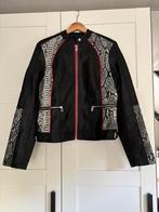 Bikerjacket | Imitatieleren jasje met slangenprint, Zwart, Maat 42/44 (L), Ophalen of Verzenden, Zo goed als nieuw
