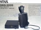 Stax SRS-2020, Audio, Tv en Foto, Over oor (circumaural), Overige merken, Gebruikt, Ophalen of Verzenden
