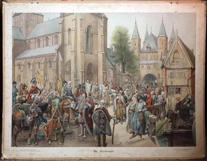 Ter Kruisvaart, Antiek en Kunst, Antiek | Schoolplaten, Geschiedenis, Ophalen