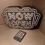 NOW OPEN multicollor rgb mancave , bar , kroeg wand lamp, Ophalen of Verzenden, Nieuw