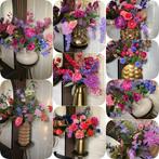 Prachtige 🌷Luxe🌷Zijden bloemen in vaas Zijden Compleet, Ophalen of Verzenden, Nieuw