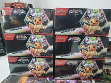 Pokemon Prismatic Evolutions Surprise box beschikbaar voor biedingen