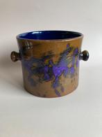 Paarse marei bloempot vintage west germany bloempot, Tuin en Terras, Rond, Binnen, Ophalen of Verzenden, Zo goed als nieuw