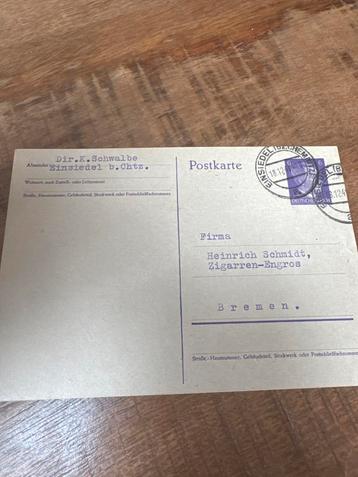 Originele postkaart 1941 bestelling sigaren en groet HH beschikbaar voor biedingen