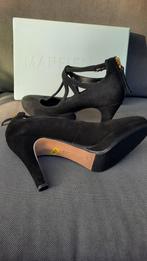 Nieuw! Manfield hakken met bandjes zwart maat 41, Ophalen of Verzenden, Nieuw, Zwart