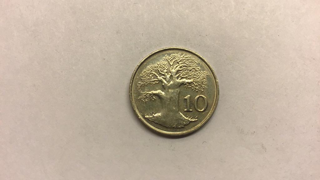 Zimbabwe 10 cents 1994., Postzegels en Munten, Munten | Afrika, Ophalen of Verzenden, Zimbabwe