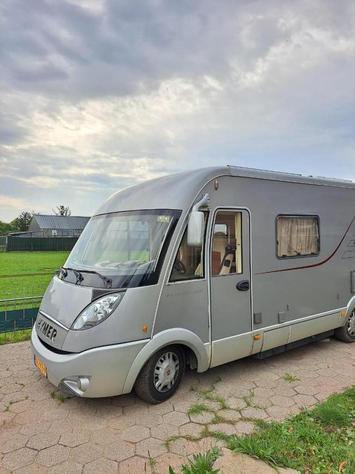 Camper - Hymer B674SL, Caravans en Kamperen, Campers, Particulier, tot en met 4, Integraal, Hymer, Fiat, Diesel, Handgeschakeld