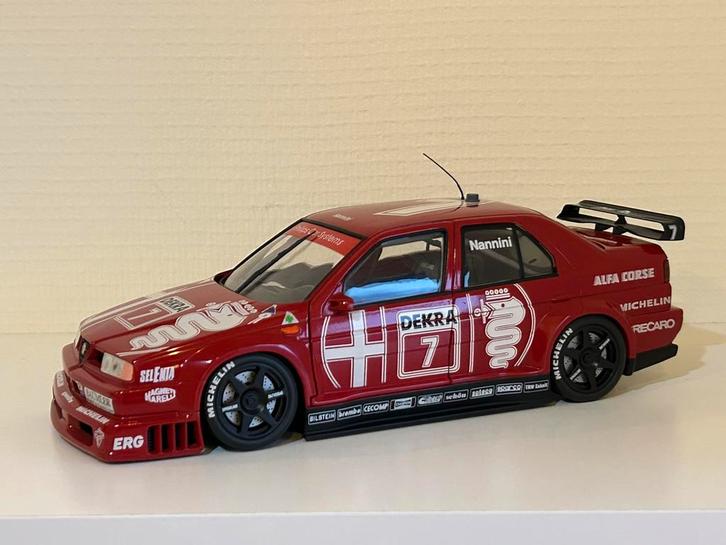 Alfa Romeo 155 V6 TI Nannini - DTM 1993 - Minichamps, Hobby en Vrije tijd, Modelauto's | 1:18, Zo goed als nieuw, MiniChamps, Ophalen of Verzenden