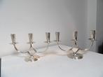 Art Deco Fifties Deense Kandelaars Berg, verzilverd