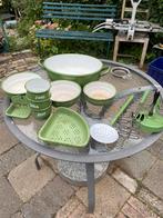 Emaille set, Ophalen