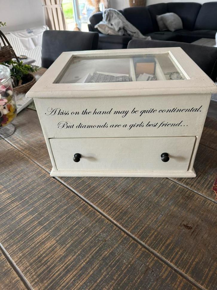 Riviera Maison sieraden / juwelen box, Huis en Inrichting, Woonaccessoires | Overige, Zo goed als nieuw, Ophalen