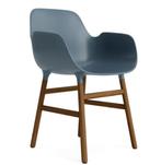 Form stoel Normann Copenhagen blauw/walnoot NIEUW , 2 stuks, Huis en Inrichting, Twee, Blauw, Zo goed als nieuw, Modern