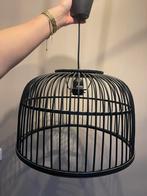 Zwarte rieten lampenkap, Huis en Inrichting, Ophalen, Zwart, Rond