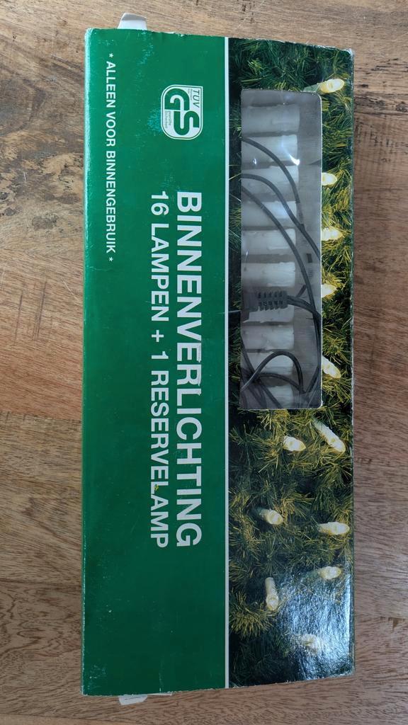 Kerstverlichting 16 kaarslampjes - Nostalgisch, Diversen, Kerst, Zo goed als nieuw, Ophalen