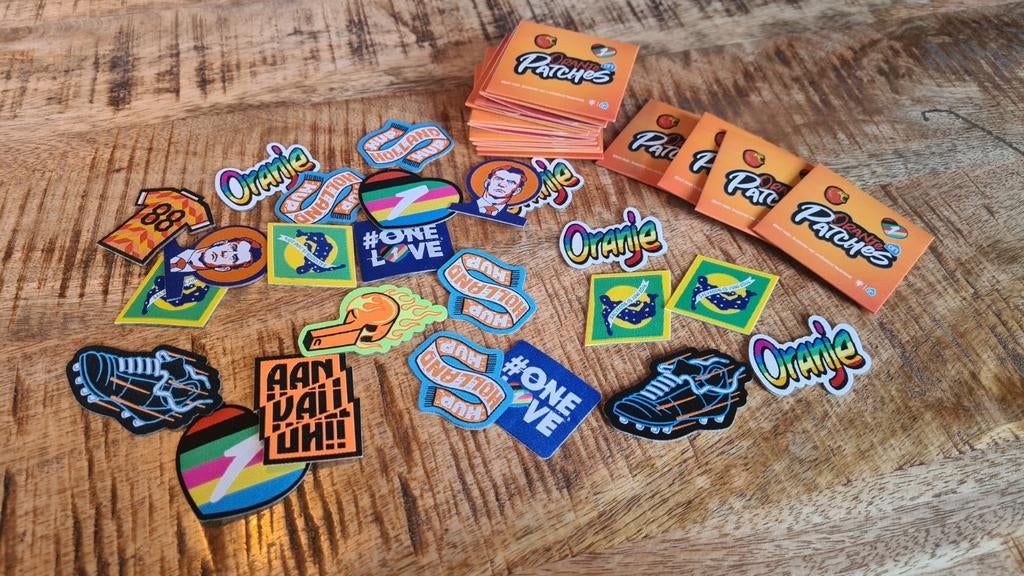 Wk-2022 Oranje Patches Voetbal, Verzamelen, Supermarktacties, Albert Heijn, Ophalen of Verzenden