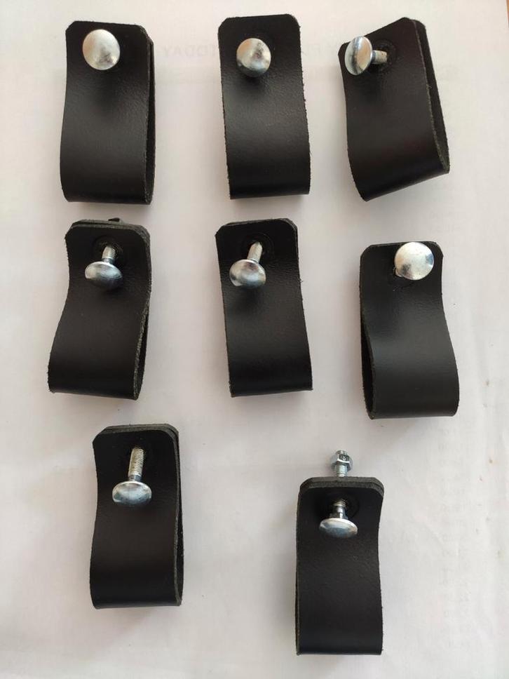 IKEA Leren handgrepen - set van 8 stuks, Huis en Inrichting, Kasten | Overige, Gebruikt, Ophalen of Verzenden