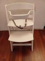 Witte Meegroeistoel met Gordel, Ophalen of Verzenden, Gebruikt, Meegroeistoel, Gordel(s)
