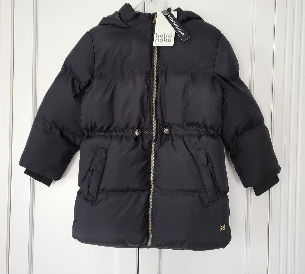 Nieuw! Koko Noko winterjas, parka, zwart, maat 116, Meisje, Nieuw, Ophalen of Verzenden, Koko Noko