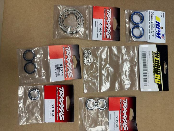 Traxxas X-Maxx lagers en tandwielen, Hobby en Vrije tijd, Modelbouw | Radiografisch | Auto's, Nieuw, Auto offroad, Overige schalen