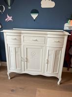 Mooie Brocante Kast - Wit, Ophalen, Gebruikt, 100 tot 150 cm, Met lade(s)
