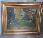 Schilderij met bosaanzicht, Antiek en Kunst, Kunst | Schilderijen | Klassiek, Ophalen