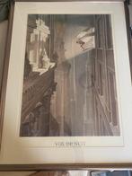 Francois Schuiten litho. Professioneel ingelijst, Antiek en Kunst, Ophalen