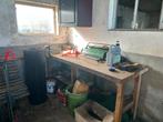Zeer stabiele houten werkbank te koop, Doe-het-zelf en Verbouw, Werkbanken, Ophalen, Gebruikt, 170 cm of meer