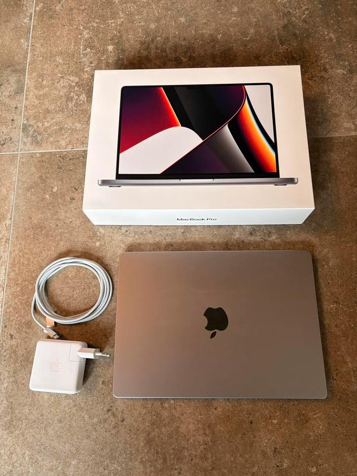 14” MacBook Pro M1 2022 - 16GB RAM, 512GB SSD, Computers en Software, Apple Macbooks, Zo goed als nieuw, MacBook Pro, Overige groottes