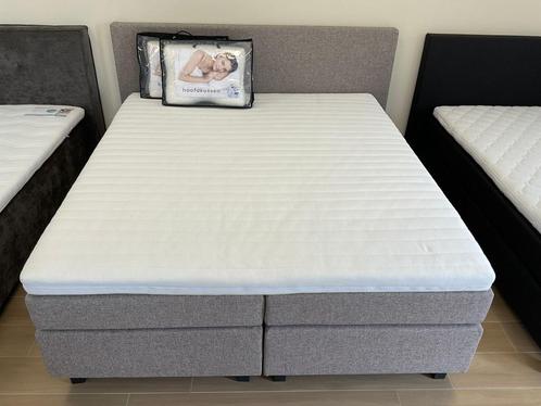 Boxsprings OUTLET, Huis en Inrichting, Slaapkamer | Boxsprings, Nieuw, Overige maten, Overige maten, Tweepersoons, Wit, Crème