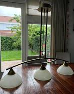 Hanglamp met 3 lampen(kappen), Huis en Inrichting, Lampen | Hanglampen, Ophalen, Zo goed als nieuw, Minder dan 50 cm