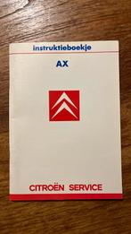 Citroën AX instructieboekje !! Nieuwstaat !! 12/87, Auto diversen, Handleidingen en Instructieboekjes, Ophalen of Verzenden