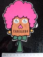 sticker caballero logo carnaval boerin vintage, Verzenden, Zo goed als nieuw, Merk