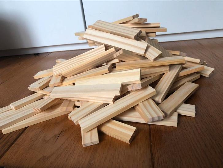 Super leuke bouwblokken/kapla met kleur! ZGAN!!!, Doe-het-zelf en Verbouw, Hout en Planken, Zo goed als nieuw, Plank, Overige houtsoorten
