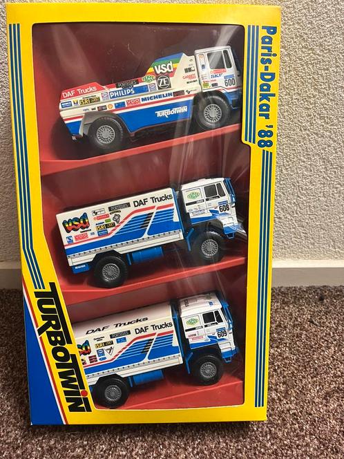 Dakar DAF Jan de Rooy Set 1988 Nieuw in Doos!!, Hobby en Vrije tijd, Modelauto's | 1:50, Nieuw, Bus of Vrachtwagen, Overige merken