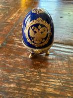 Faberge Russisch ei Peterhof Rusland blauw goud, Ophalen of Verzenden