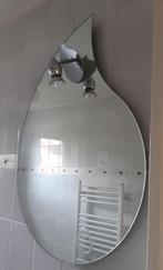 Druppel, spiegel met licht., Huis en Inrichting, Woonaccessoires | Spiegels, Minder dan 100 cm, Gebruikt, 50 tot 75 cm, Ophalen