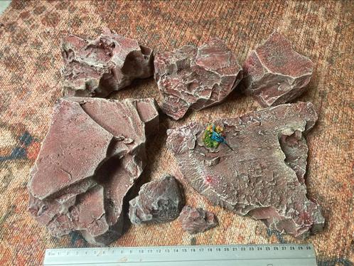Marsian red desert rotsen wargaming terrein scenery, Hobby en Vrije tijd, Wargaming, Gebruikt, Figuurtje(s), Geverfd, Ophalen of Verzenden