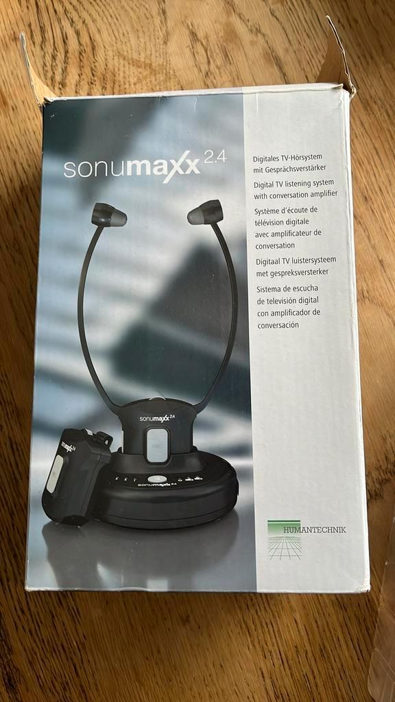 Sonumaxx 2.4 TV Hoorsysteem, Audio, Tv en Foto, Koptelefoons, Nieuw, Over oor (circumaural), Overige merken, Draadloos, Ophalen of Verzenden
