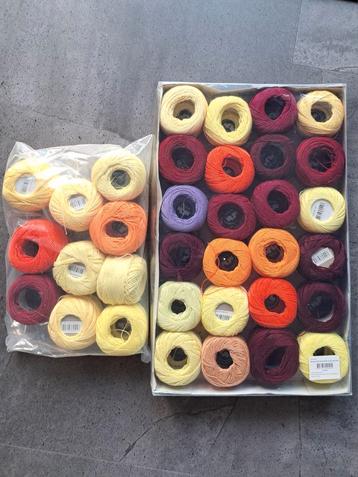 Mercerised Cotton Yarn assortiment 34 x 20 gram beschikbaar voor biedingen