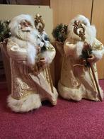 Kerstmannen 2 stuks creme, Ophalen of Verzenden, Zo goed als nieuw