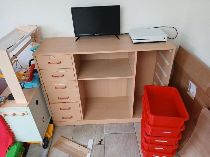 Kast met lades en opbergvakken, Huis en Inrichting, Kasten | Televisiemeubels, Gebruikt, Minder dan 100 cm, 100 tot 150 cm, 25 tot 50 cm
