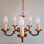Oude franse Kroonluchter, Ophalen of Verzenden, Gebruikt, Metaal, Vintage