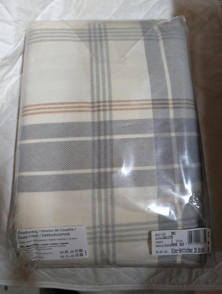 Flanel laken 240x275, Huis en Inrichting, Slaapkamer | Beddengoed, Nieuw, Dekbedovertrek, Tweepersoons, Verzenden